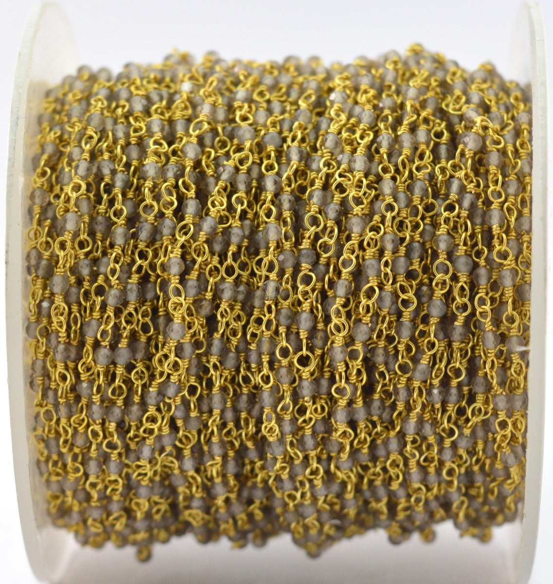 925 Silver Rosary Chain with Moonstone - 2mm