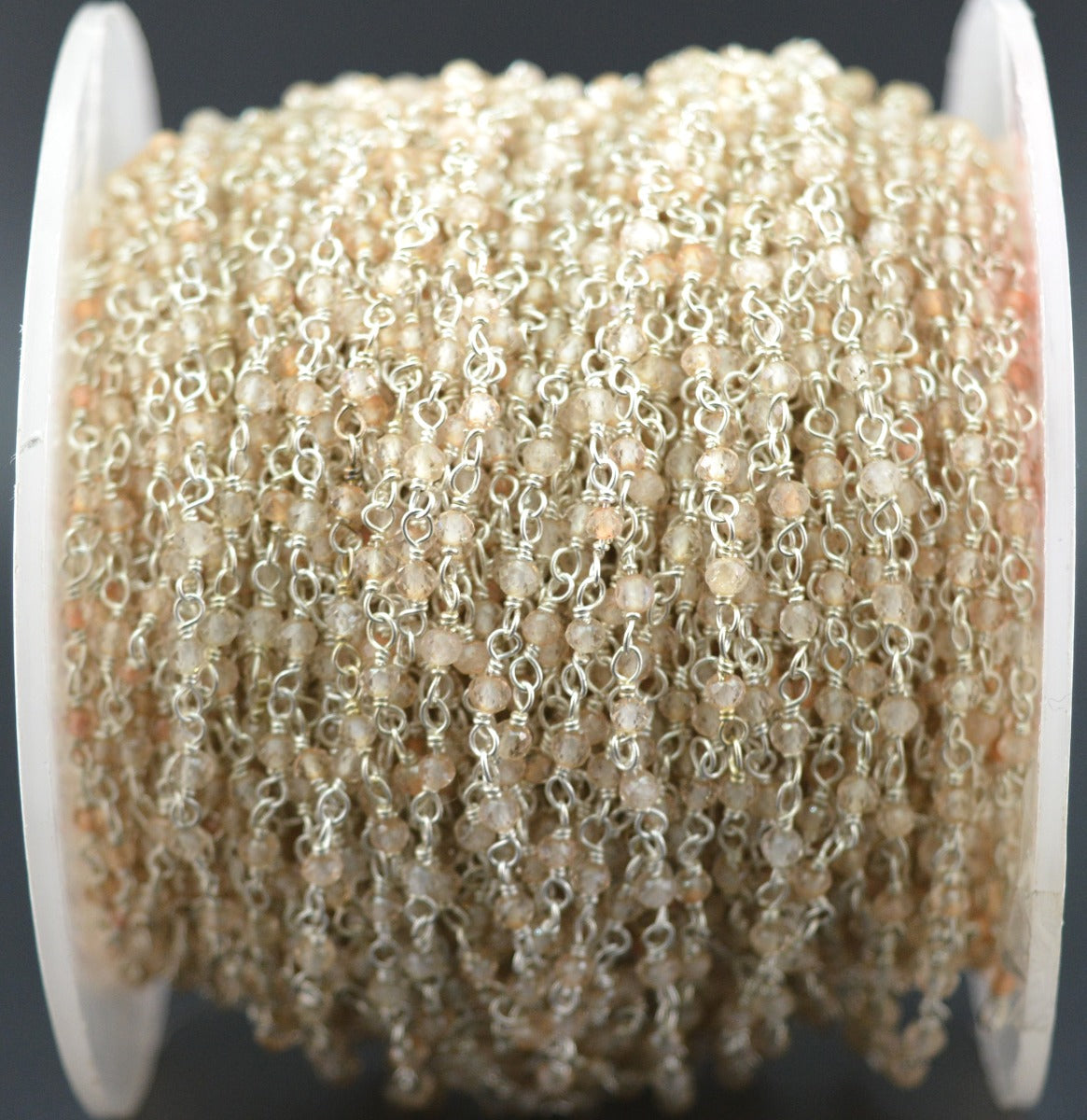 Quartz Rosary Chain - 925 Silver Gold,