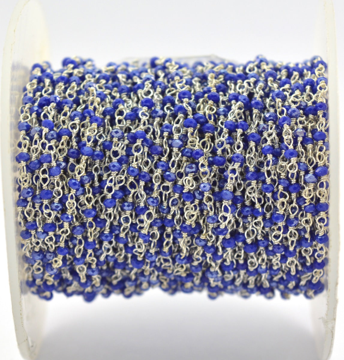 Stone Rosary Chain - 925 Silver Gold, 2mm #2