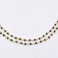 925 Silver Gold Rosary Chain with Stone - 2mm #2