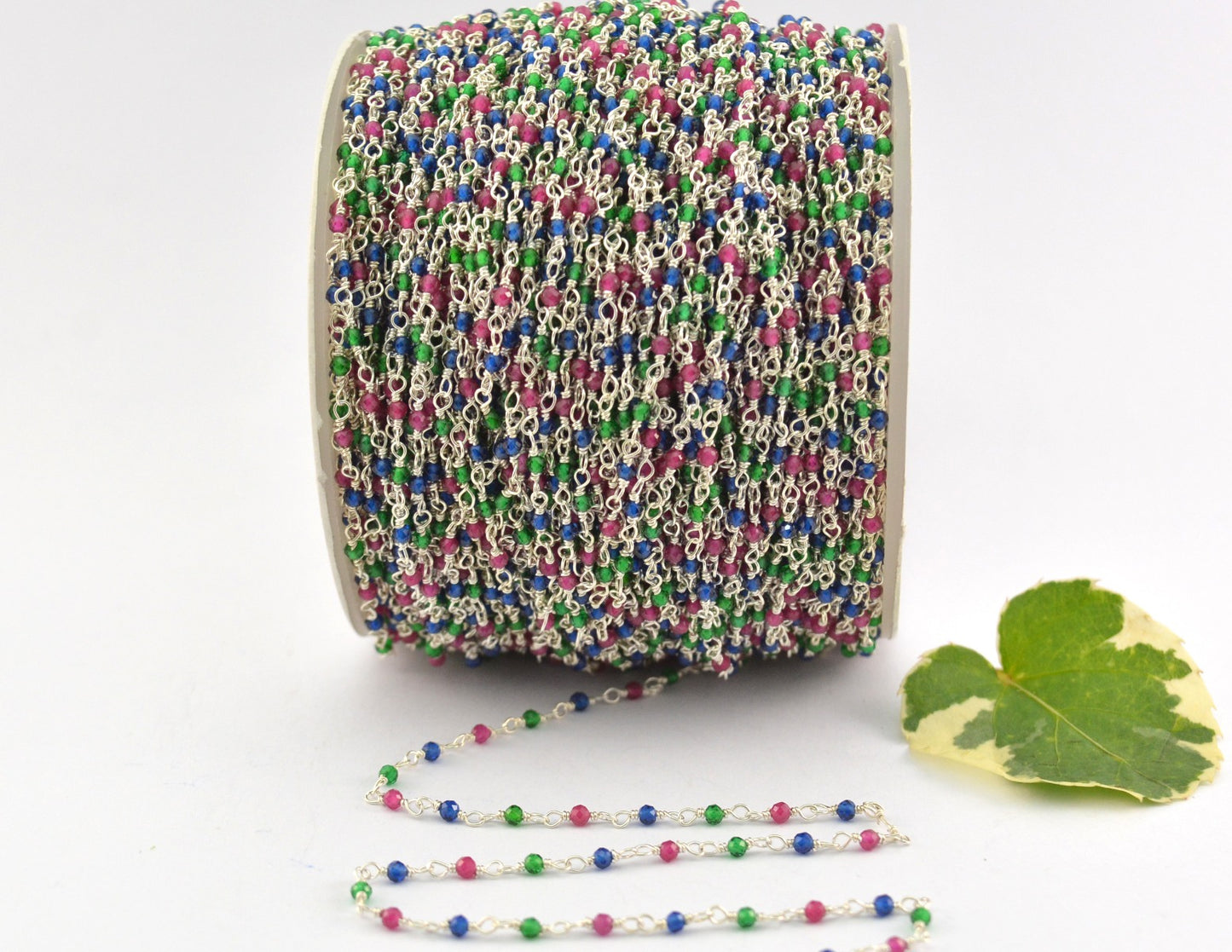 Unique 925 Gold Silver Rosary Chain - Onyx 2mm