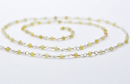 Unique 925 Silver Rosary Chain - Opal - view 3