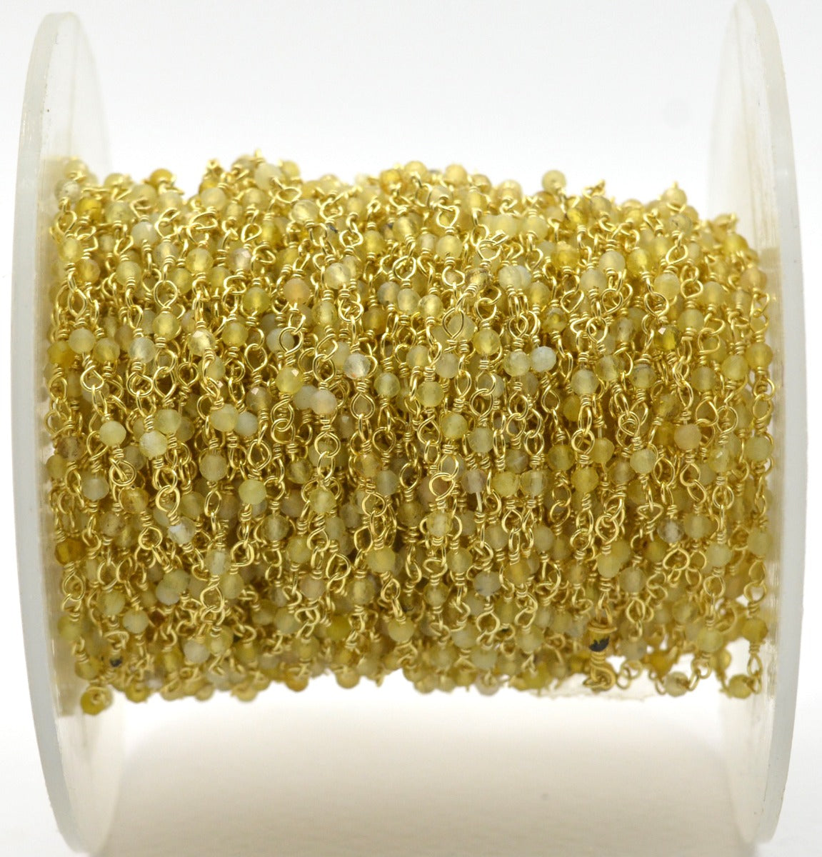 Unique 925 Silver Rosary Chain - Opal