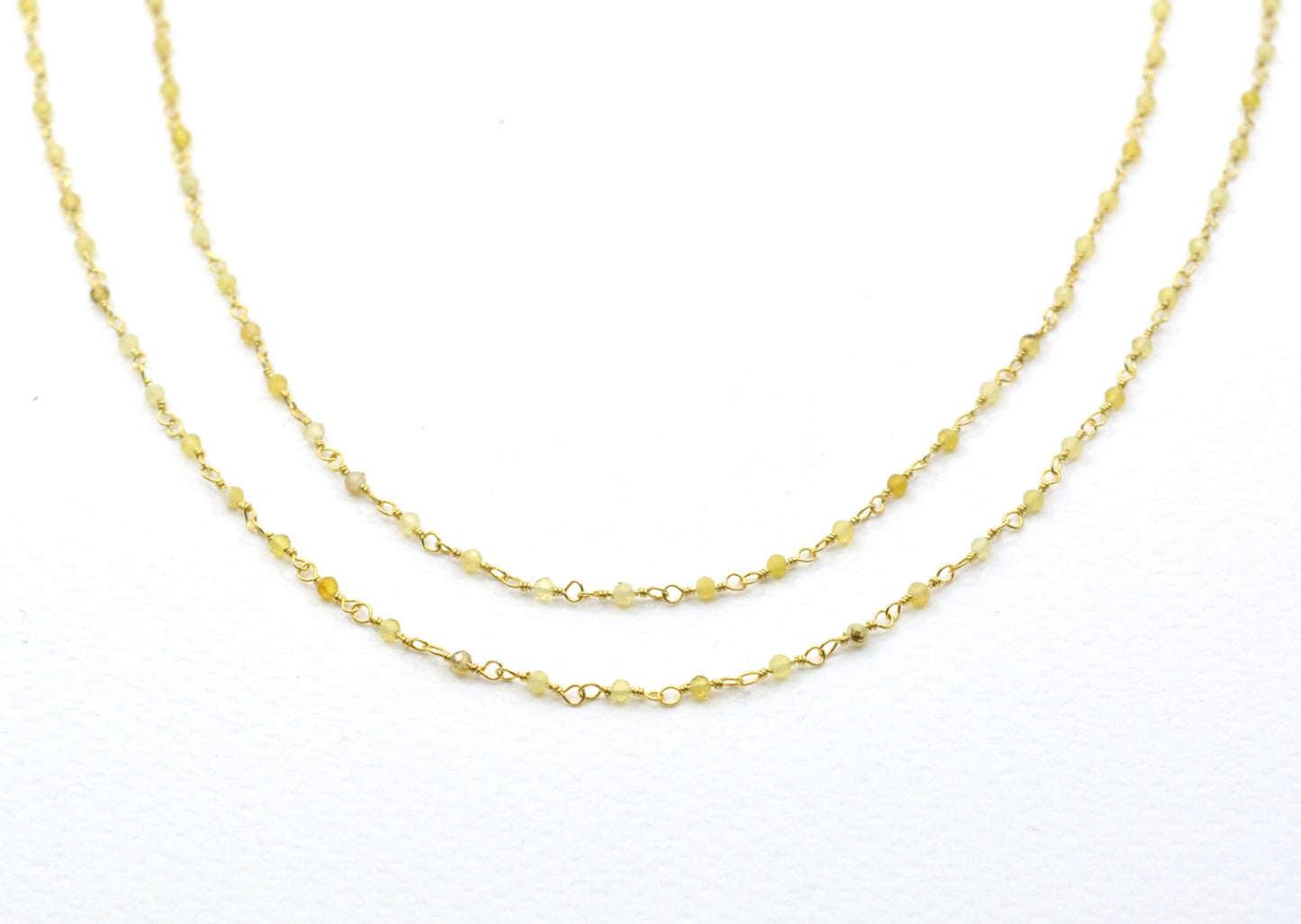 Unique 925 Silver Rosary Chain - Opal