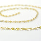 Stunning 925 Silver Gold Rosary Chain - Stone 2mm #2
