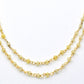 Stunning 925 Silver Gold Rosary Chain - Stone 2mm #2
