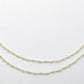 Chalcedony Rosary Chain - 925 Silver Gold, 2mm #4
