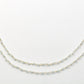 Chalcedony Rosary Chain - 925 Silver Gold, 2mm #5