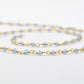 Beautiful Chalcedony Rosary Chain in 925 Silver - 2mm #2
