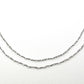 Classic 925 Silver Gold Rosary Chain - Moonstone 2mm
