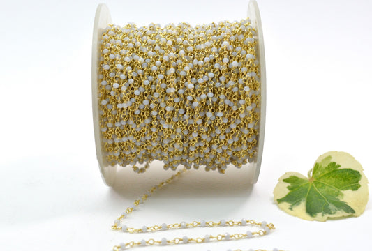 Classic Rosary Chain - Stone 925 Silver 2mm