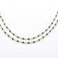 Pyrite Rosary Chain - 925 Silver Gold, 2mm