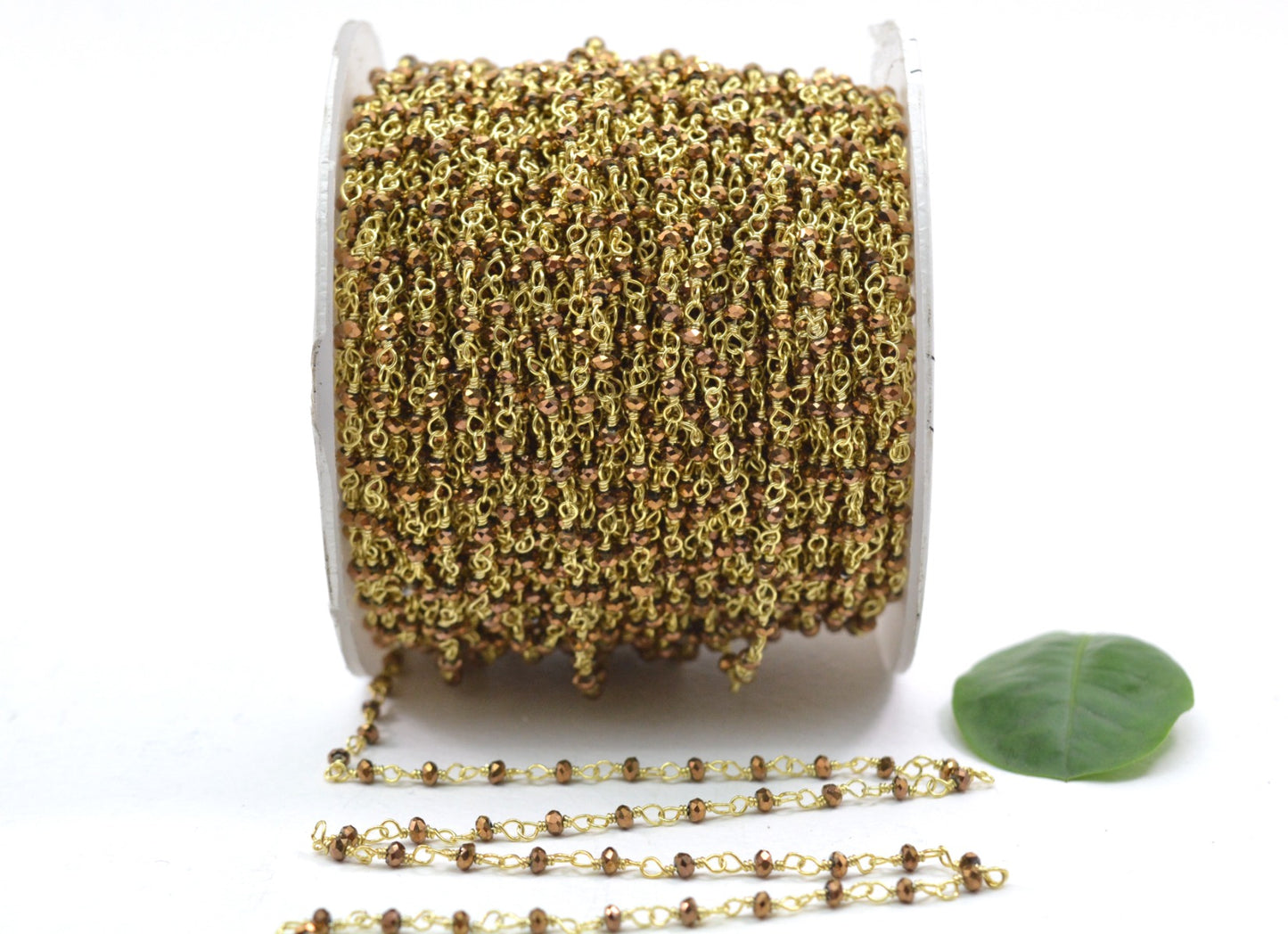 Vintage Rosary Chain - Pyrite 925 Silver 2mm