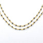 925 Gold Silver Rosary Chain with Chalcedony - 2mm #2