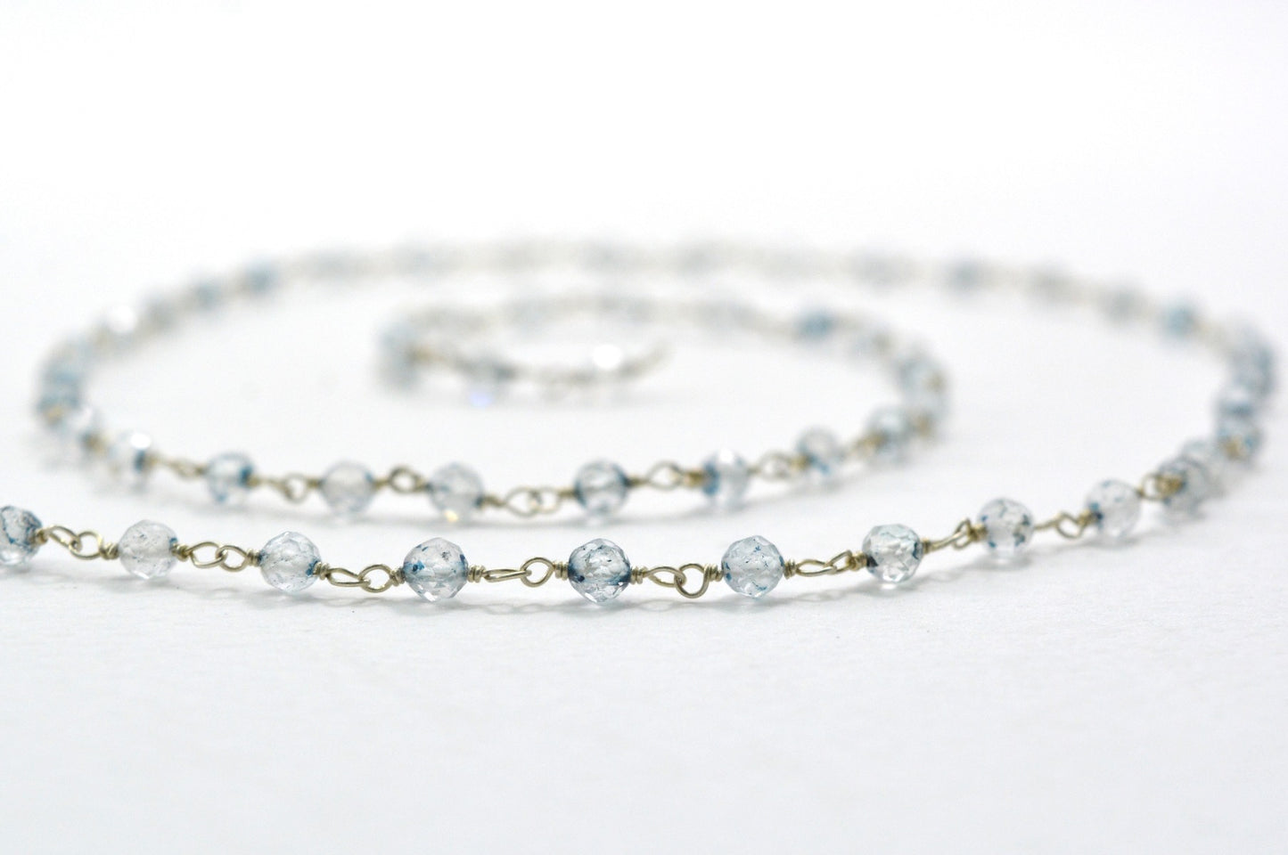 925 Silver Rosary Chain with Stone - 3.50mm