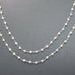 Gorgeous 925 Silver Rosary Chain - Stone 3mm