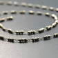 Radiant Rosary Chain - Pyrite 925 Silver Gold 3mm