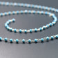 925 Silver Gold Rosary Chain with Chalcedony - 3.00mm