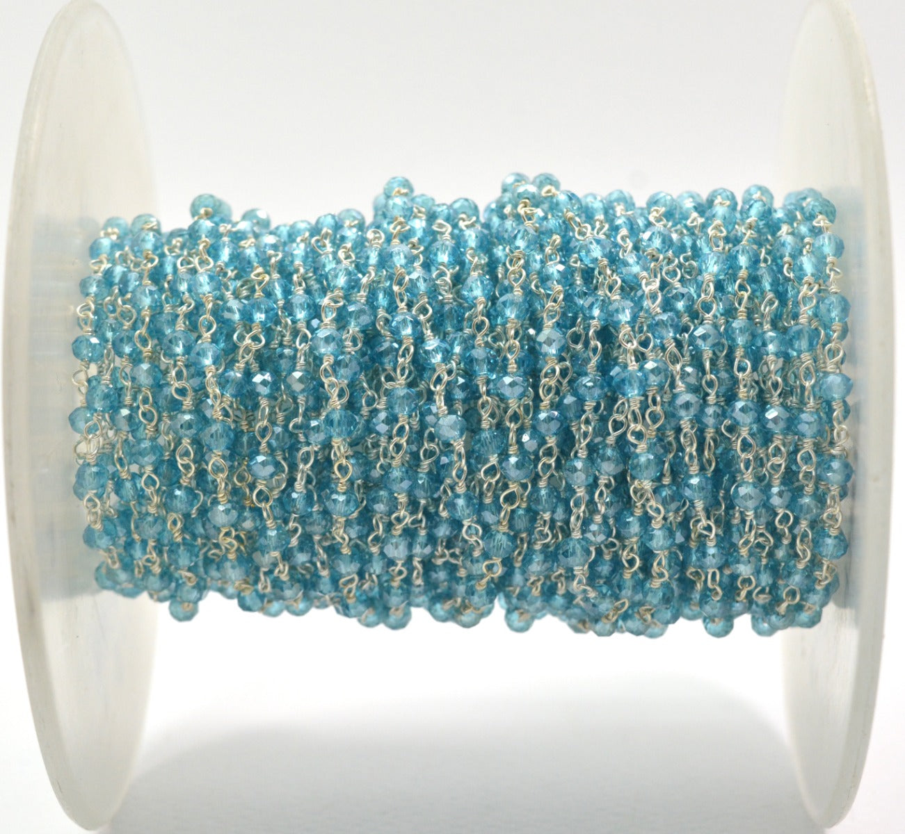 Classic Rosary Chain - Chalcedony 925 Silver 3mm