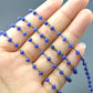 Stunning 925 Silver Gold Rosary Chain - Chalcedony 3mm