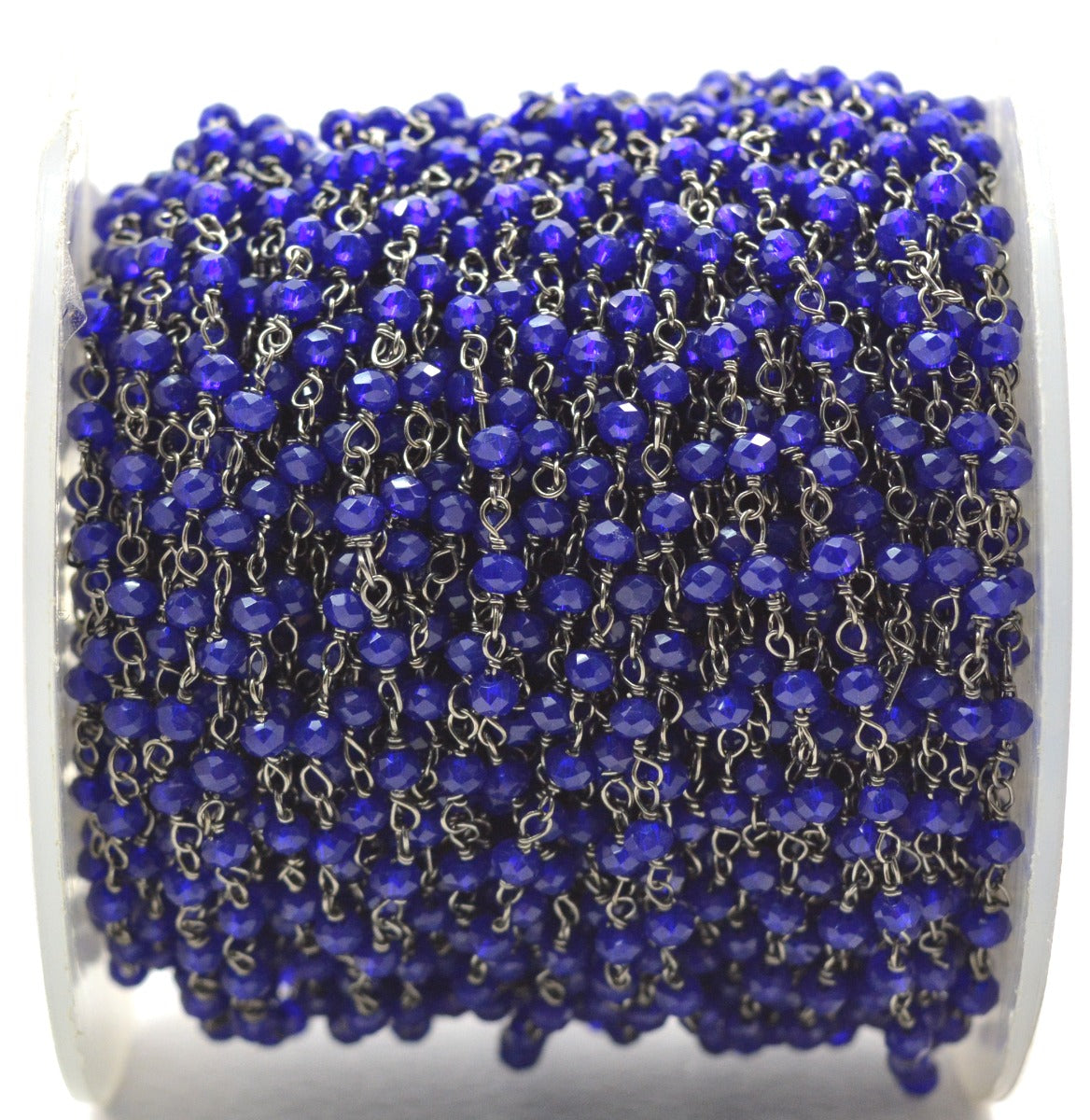 Gorgeous Rosary Chain - Chalcedony 925 Gold Silver 3mm