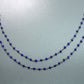 Gorgeous Rosary Chain - Chalcedony 925 Gold Silver 3mm