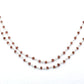 Gorgeous Rosary Chain - Garnet 925 Silver Gold 3mm