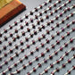 Garnet Rosary Chain - 925 Silver Gold, 3.50mm
