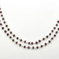 Garnet Rosary Chain - 925 Silver Gold, 3.50mm