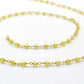 Artisan 925 Gold Silver Rosary Chain - Zirconia 3mm