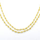 Artisan 925 Gold Silver Rosary Chain - Zirconia 3mm