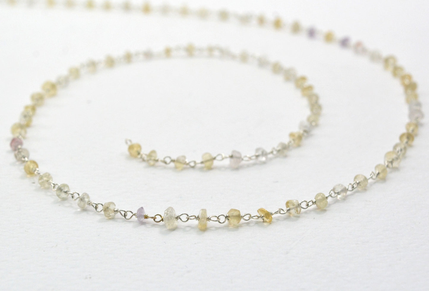 Quartz Rosary Chain - 925 Silver Gold, #2