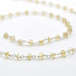 Classic 925 Silver Gold Rosary Chain - Citrine 3mm
