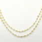 Classic 925 Silver Gold Rosary Chain - Citrine 3mm