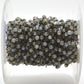Gorgeous Rosary Chain - Labradorite 925 Silver Gold 3mm