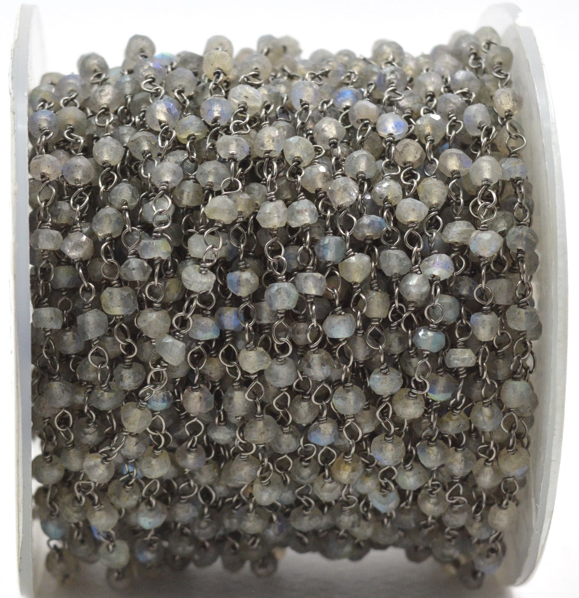 Charming Rosary Chain - Labradorite 925 Silver Gold