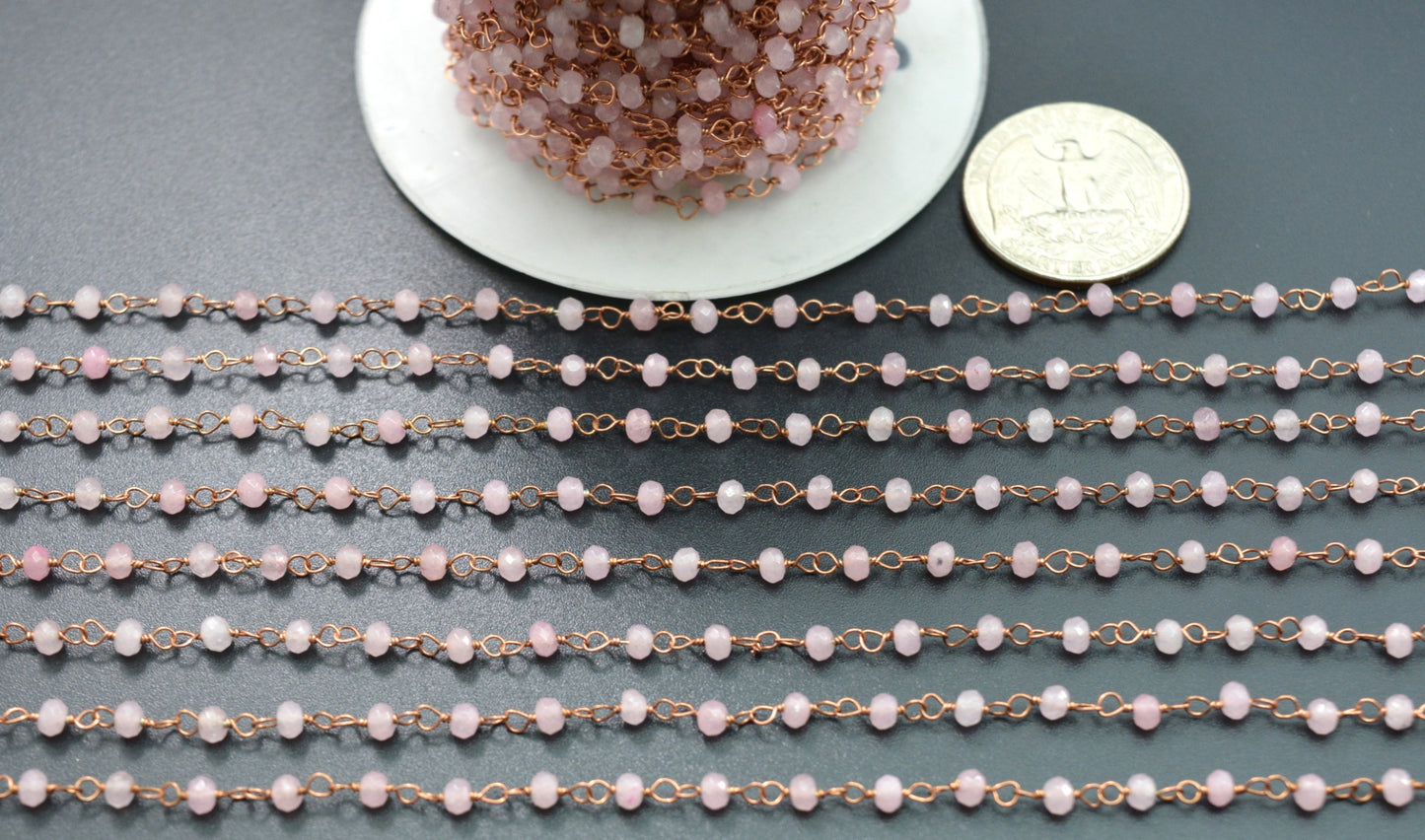 Trendy Rosary Chain - Quartz 925 Silver 3mm