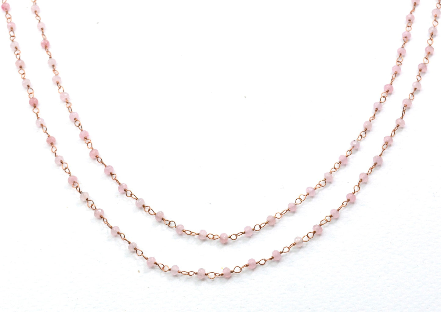 Trendy Rosary Chain - Quartz 925 Silver 3mm