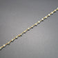 Graceful 925 Silver Gold Rosary Chain - Prehnite 3mm