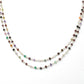Graceful Multi Stone Rosary Chain in 925 Silver - 3mm