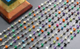 Handmade 925 Silver Rosary Chain - Multi Stone 3.50mm
