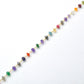 925 Silver Rosary Chain with Multi Stone - 4mm
