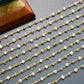 925 Gold Silver Rosary Chain with Labradorite - 3mm