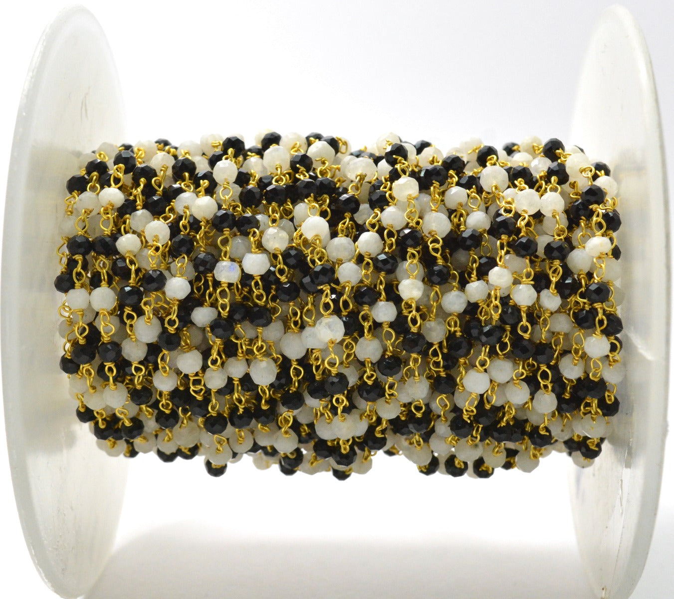 Graceful Rosary Chain - Spinel 925 Gold Silver 3mm