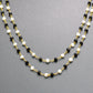 Graceful Rosary Chain - Spinel 925 Gold Silver 3mm