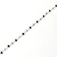 925 Silver Gold Rosary Chain with Amethyst - 3mm