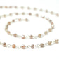 Moonstone Rosary Chain - 925 Silver Gold, 3mm #2