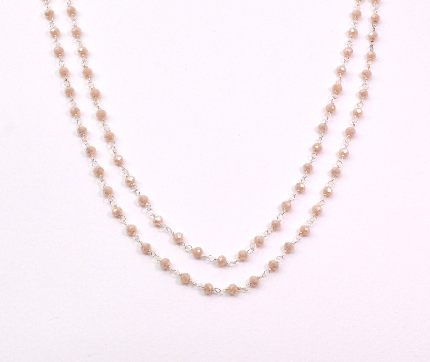 925 Silver Gold Rosary Chain with Chalcedony -