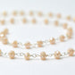 Elegant Rosary Chain - Chalcedony 925 Silver Gold