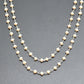 Elegant Rosary Chain - Chalcedony 925 Silver Gold